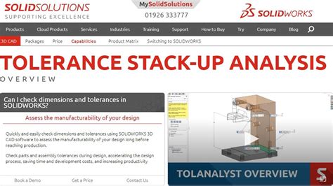 tolerance stack up solidworks.
